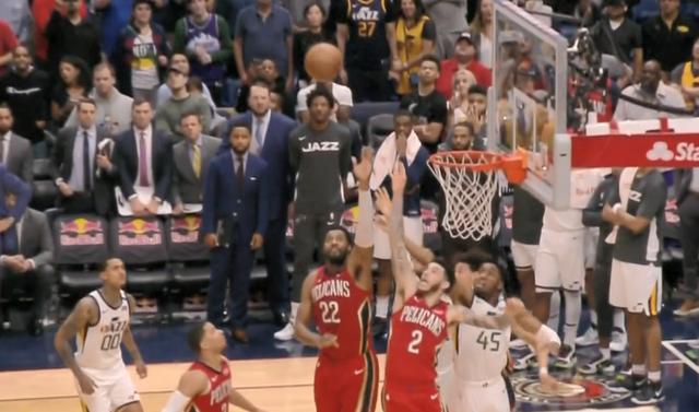  锡安威廉姆森隔扣戈贝尔，鹈鹕爆冷击败爵士终结其八连胜